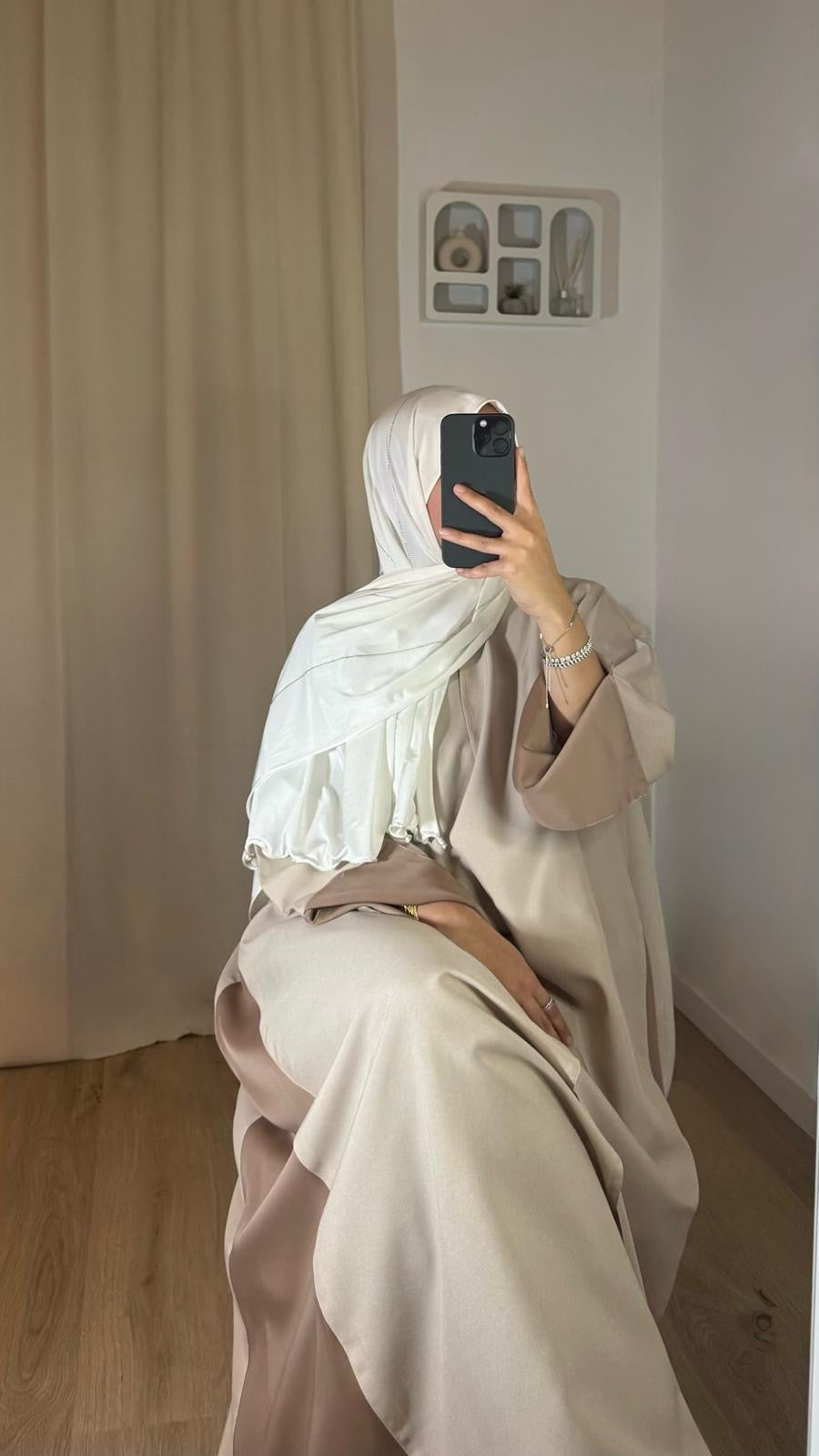 Hijab en jersey premium à strass